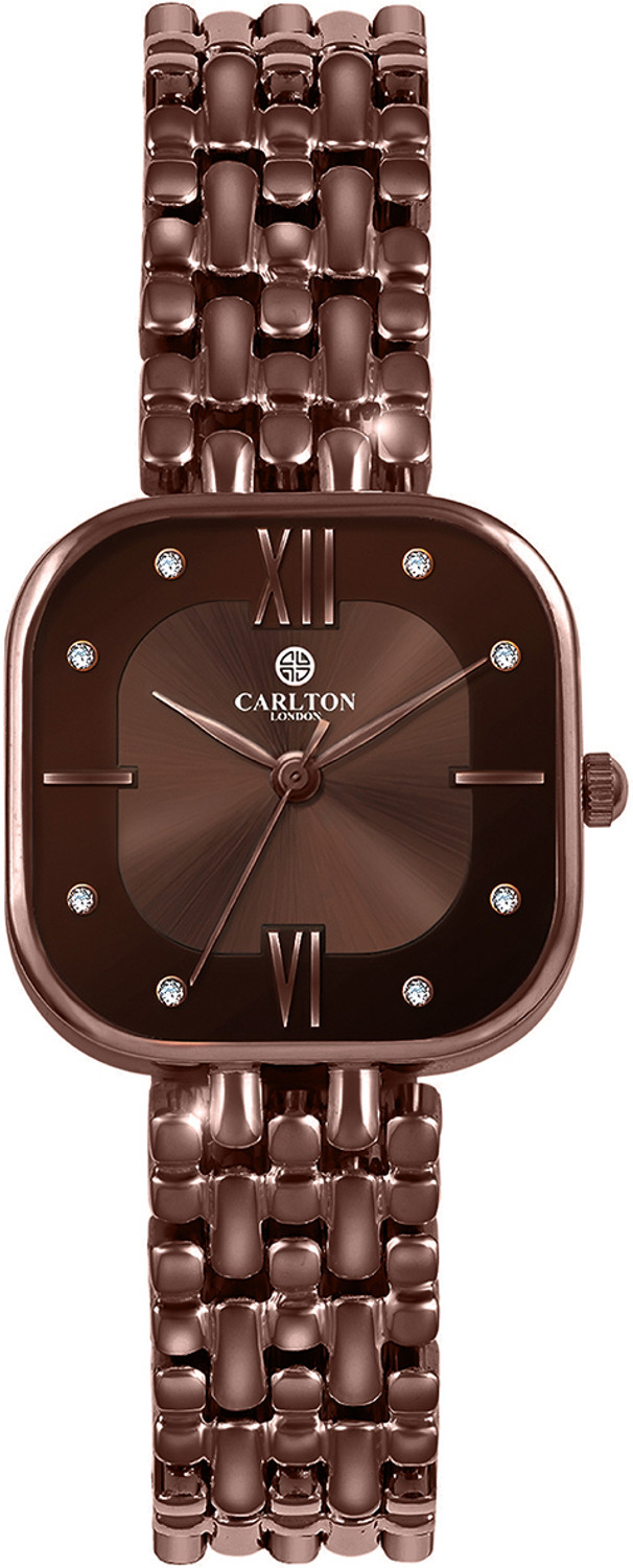 Image of CARLTON LONDON CLSSCBRN Chelsea Analog Watch - For Women