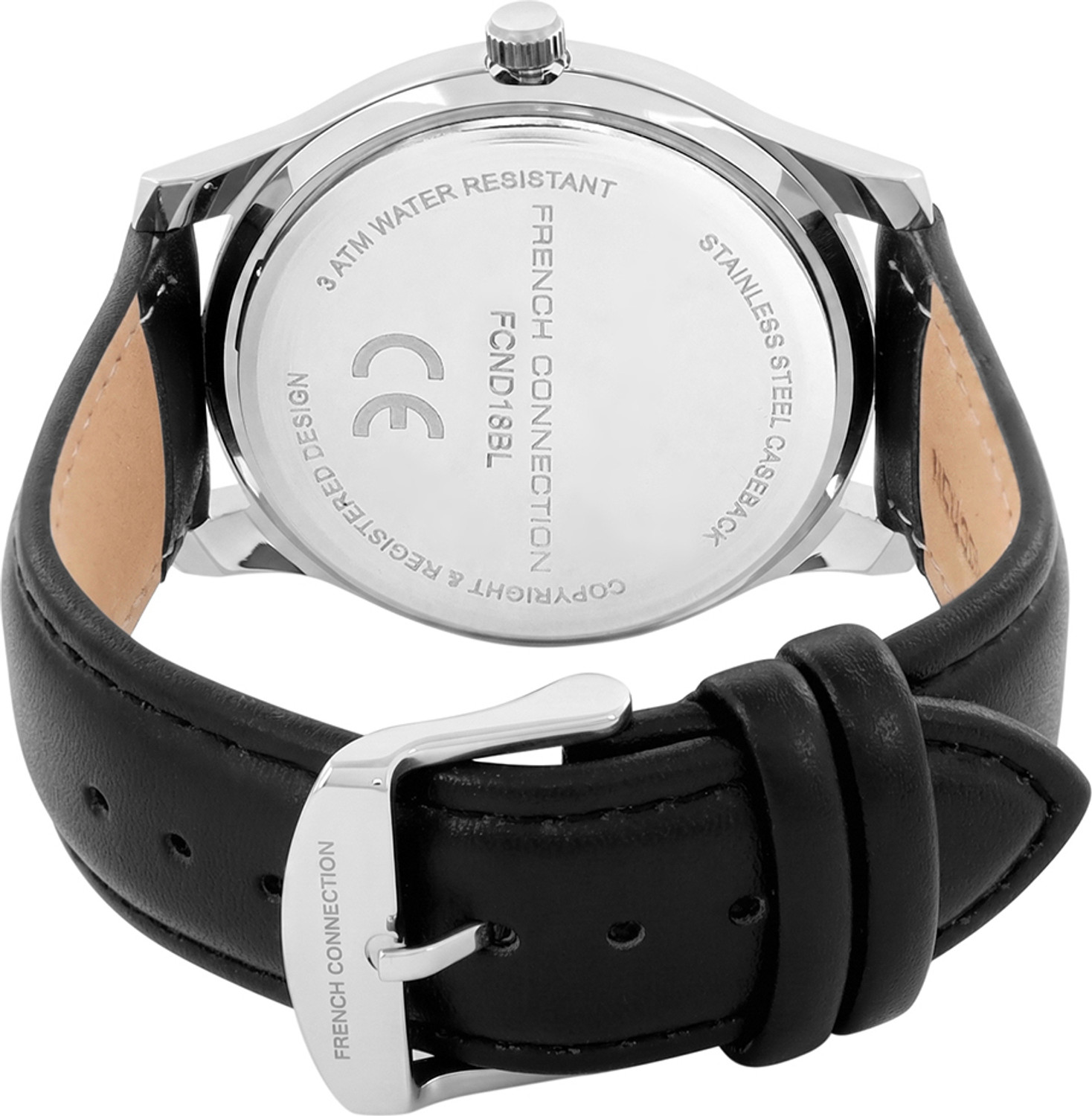 Image of French Connection Men's Round Black Dial Analog Watch Analog Watch - For Men
