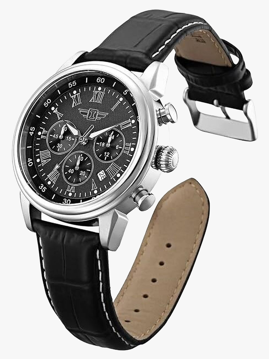 Image of INVICTA I By Invicta Leather I by Analog Black Dial Analog Watch - For Men