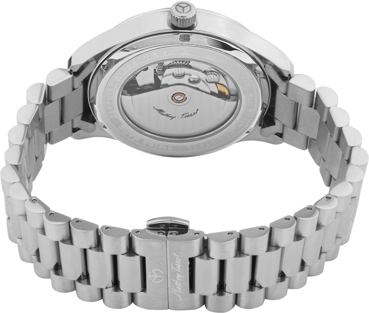 Image of Mathey-Tissot Urban Power Reserve Auto Swiss Made Urban Power Reserve Quartz Blue Dial Analog Watch - For Men