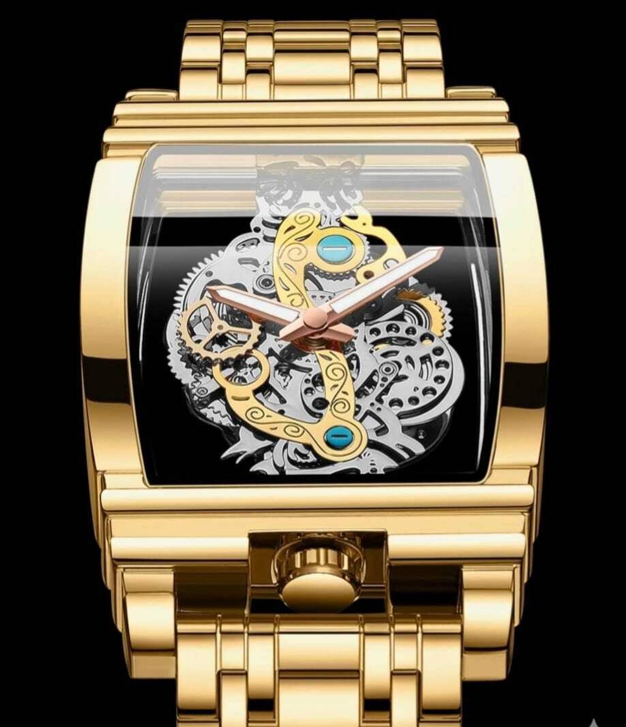 ROXTO Royal Skeleton Gold Watch - Image 4