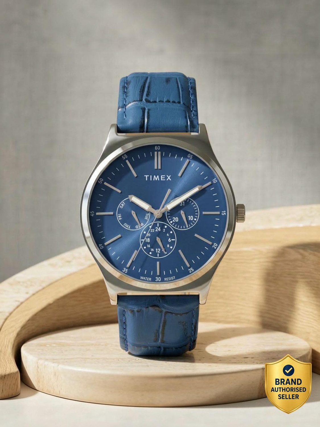 Image of TIMEX Multifunction Blue Dial Analog Watch - For Men