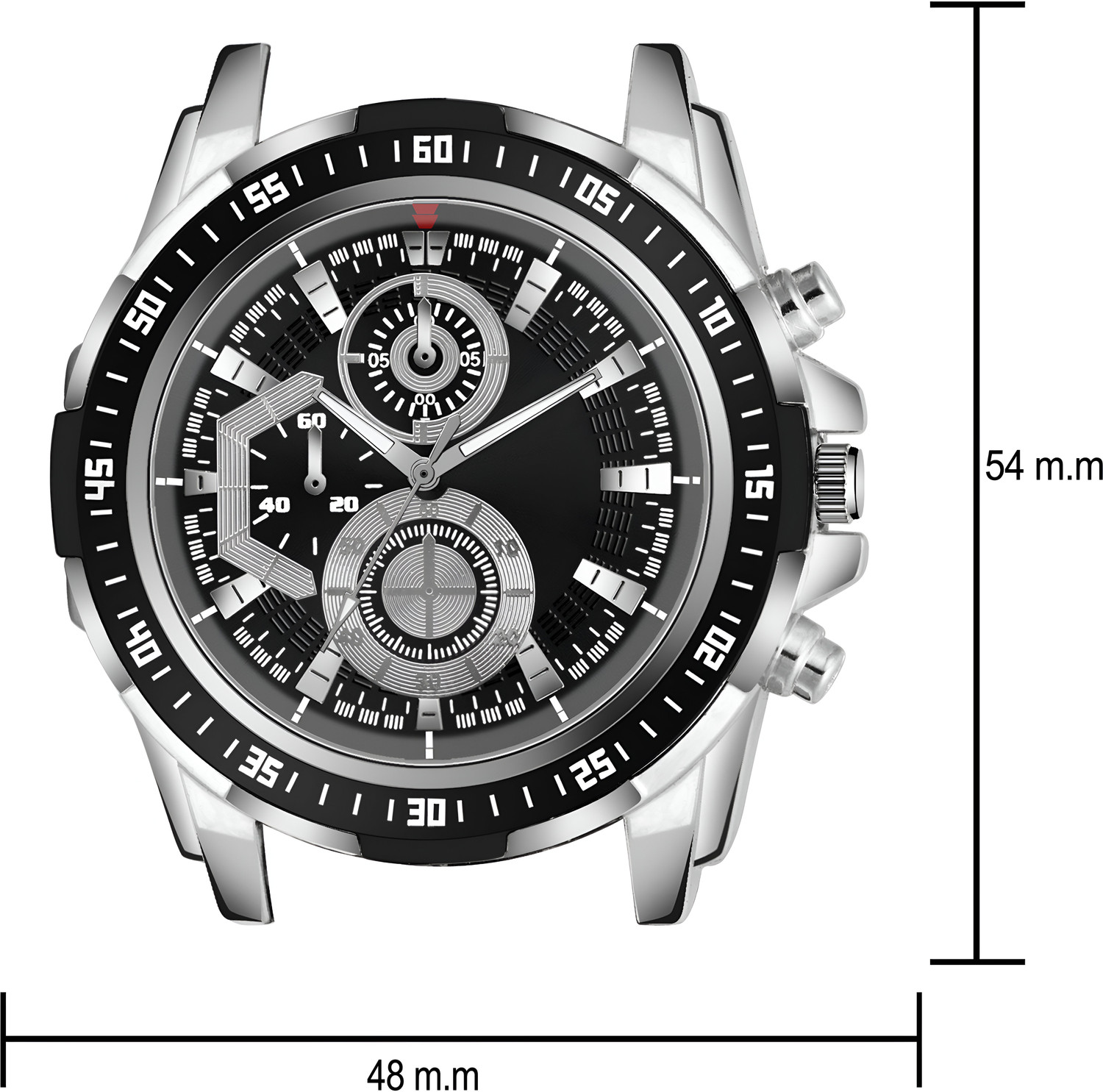 Image of Chronorex Silver Phantom Chrono Silver Phantom Chrono Multifunction DLX Analog Watch - For Men