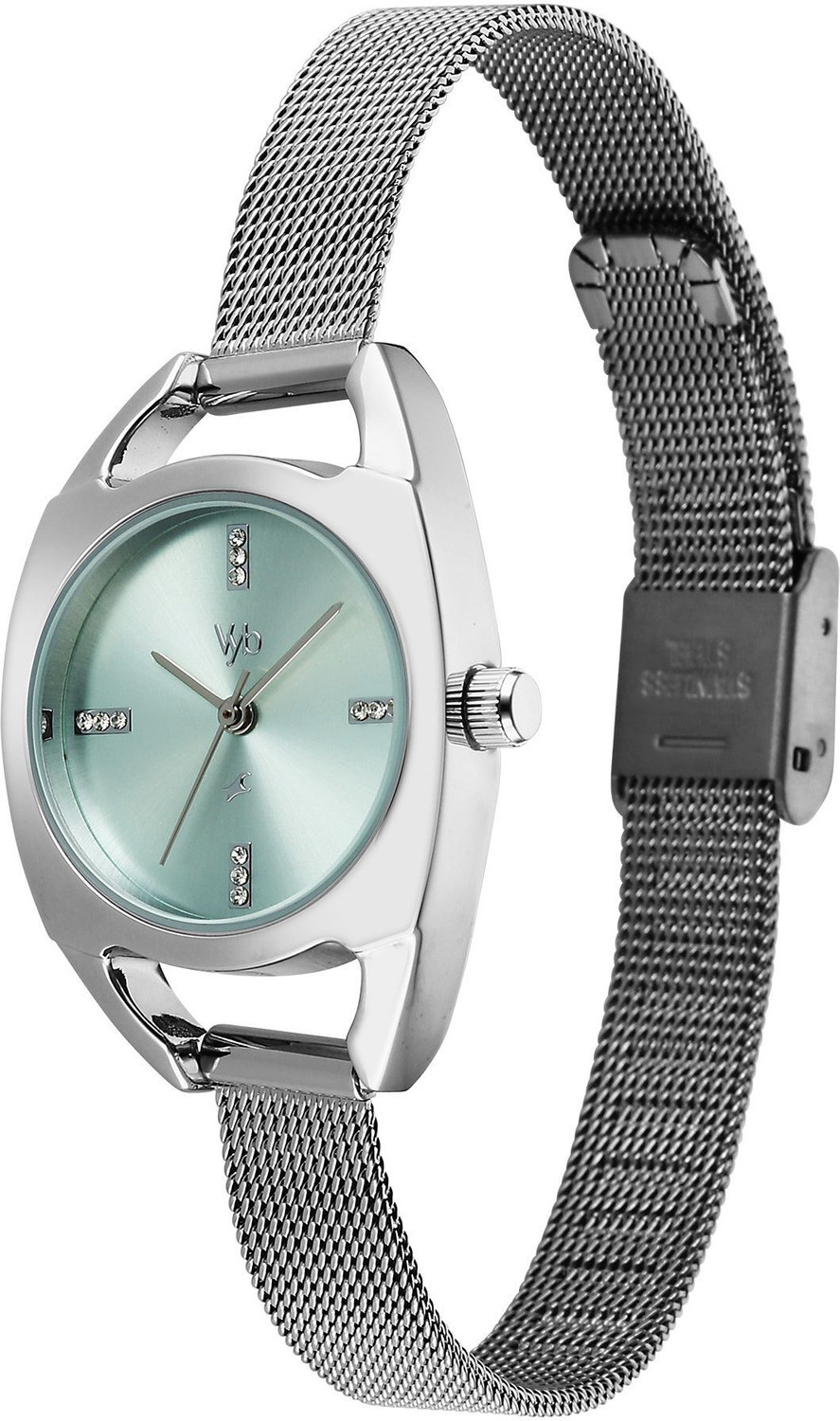 Image of Fastrack Vyb Spotlight Minimalist Quartz Dial Rose Gold Alloy Strap Analog Watch - For Women