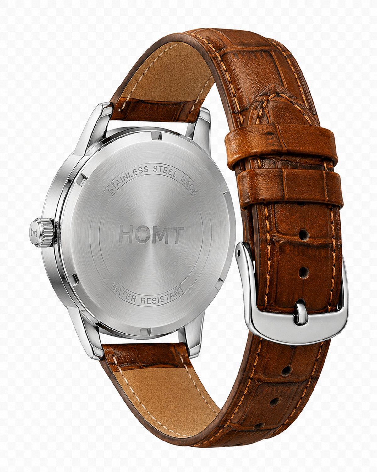 Image of homt Luxury Fashion Working day-date leather belt smart analog watch for men Fashion Luxury Round Green dial leather belt Smart Analog Watch - For Men