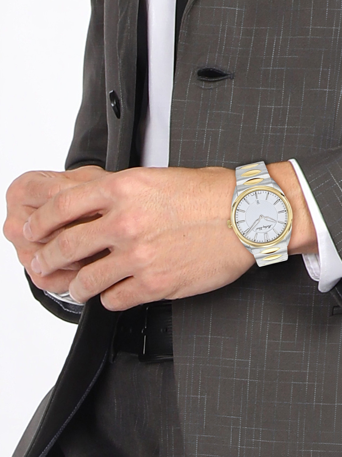 Image of Mathey-Tissot H791BI Swiss Made Quartz White Dial Analog Watch - For Men