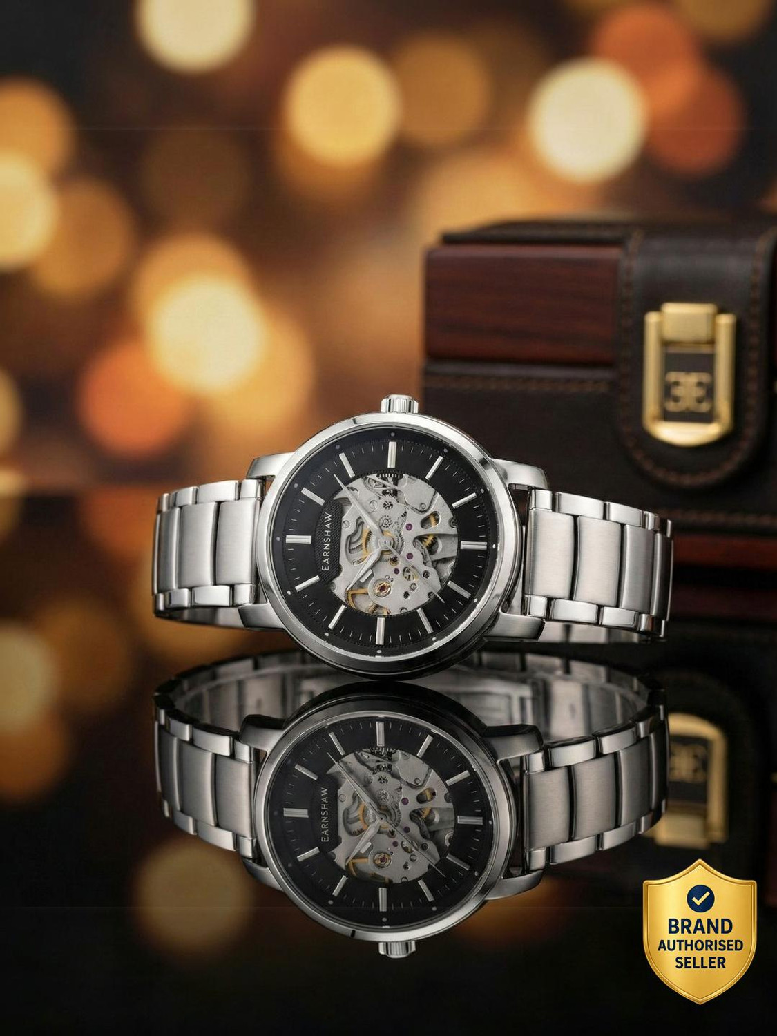 Image of Earnshaw New Holland Skeleton Automatic New Holland Skeleton Automatic Analog Watch - For Men