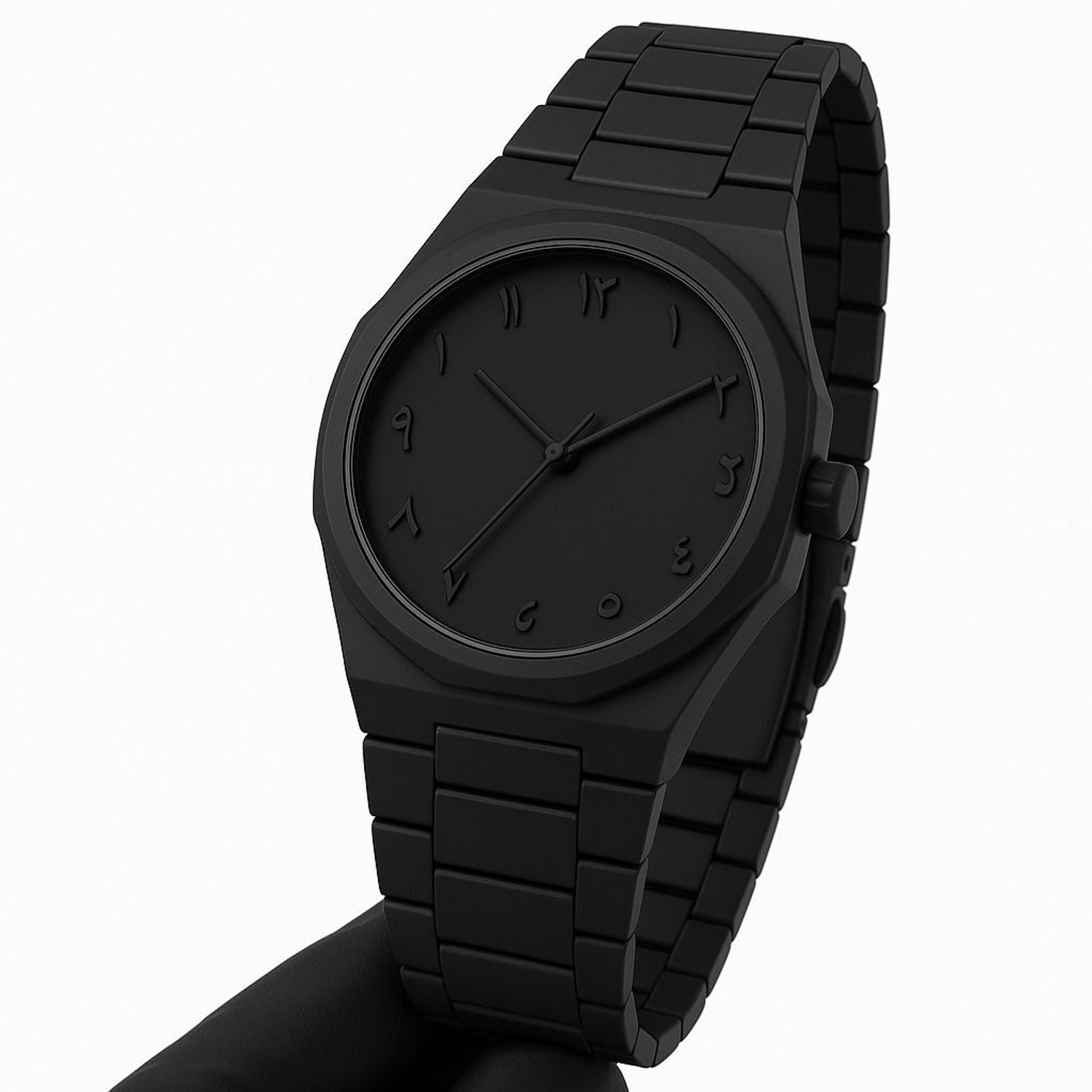 Image of SABR Luxury Cess Aura Black Arabic Urban Series Analog Watch - For Men