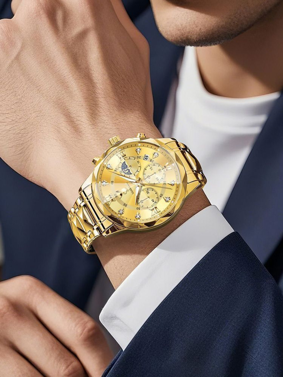 Image of PLAYBOY 3088 Luxury Business Casual Analog Watch - For Men