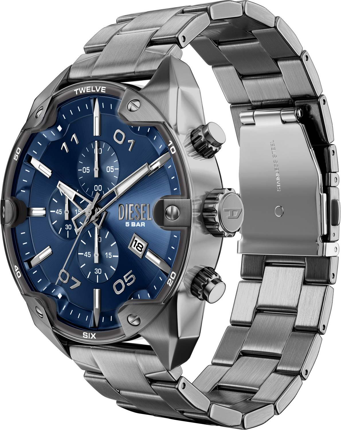 Image of DIESEL Spiked Analog Watch - For Men DZ4724