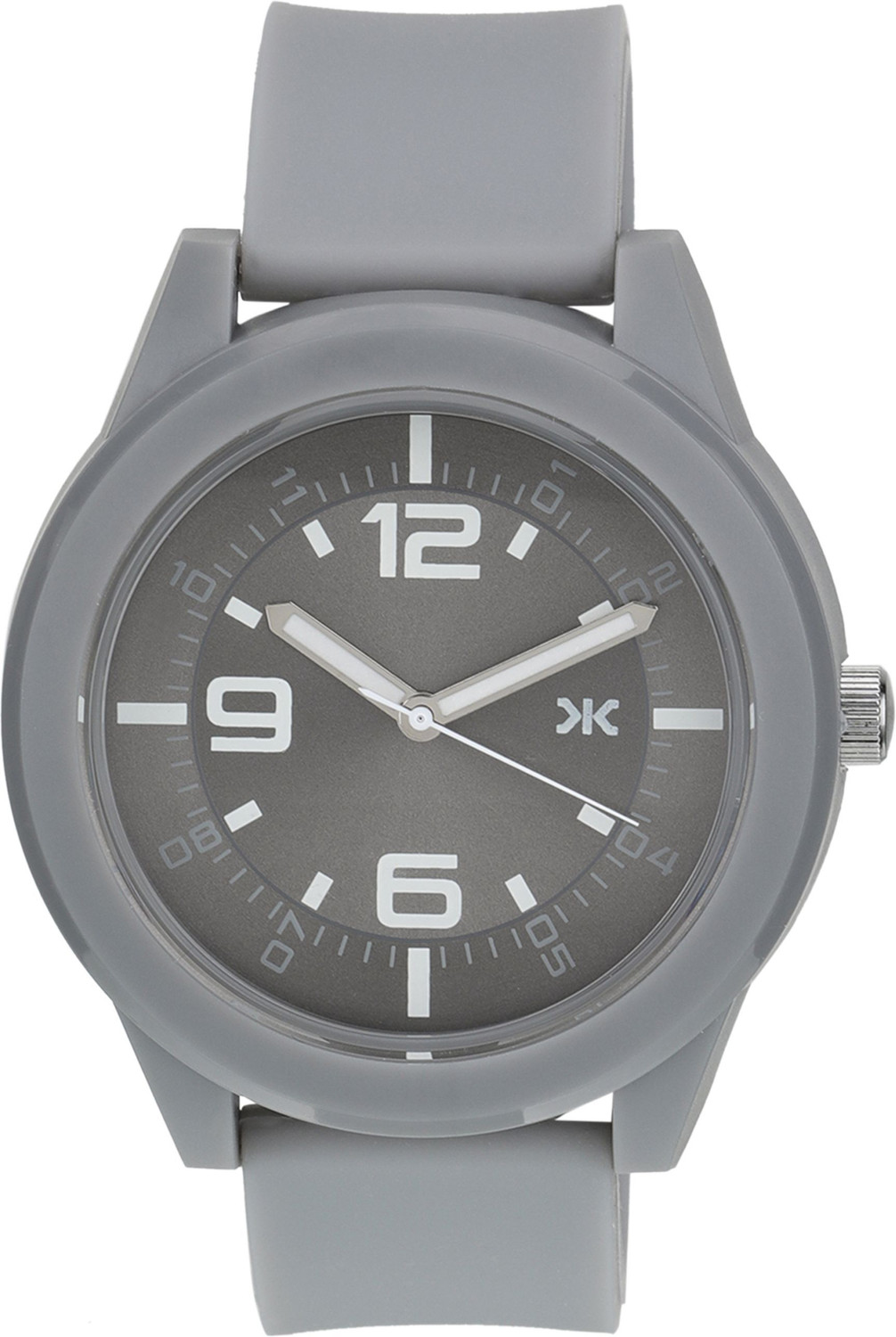 Image of KILLER KLMO21B Killer Unisex Grey Analog Watch with Silicone Strap | Casual Lightweight Analog Watch - For Men & Women