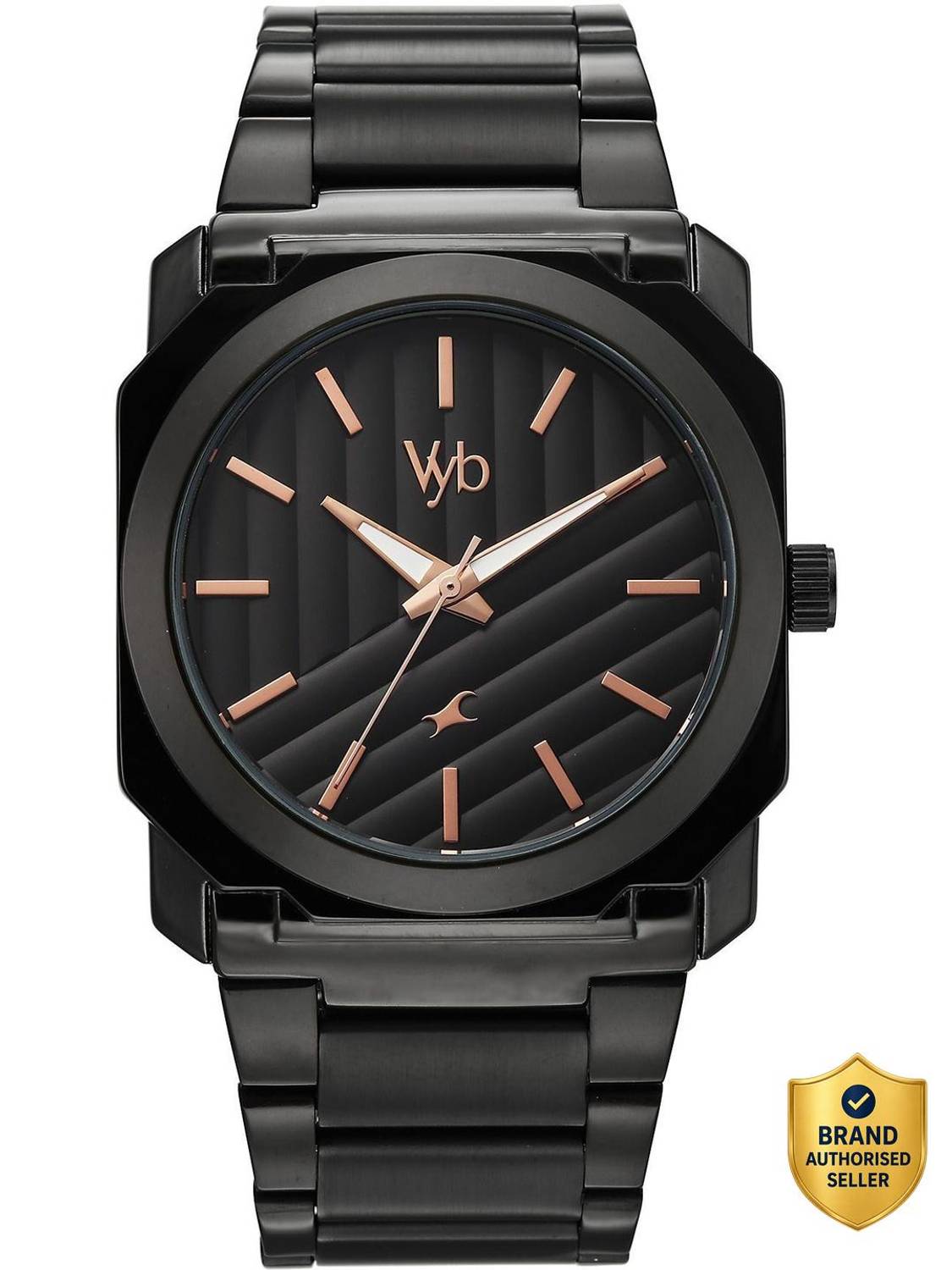 Fastrack Vyb Challenger Black Analog Watch - Image 1