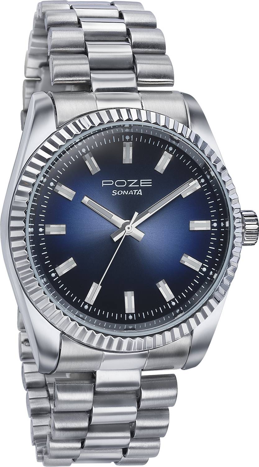 SONATA Poze Men's Metal Analog Watch - Image 3