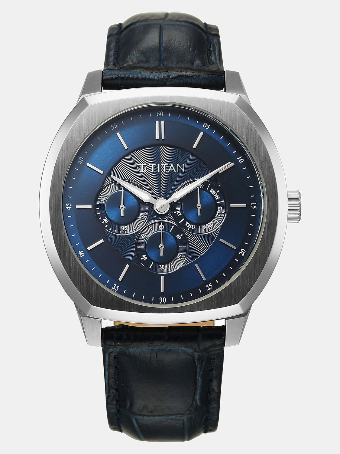 Image of Titan Regalia Arc Blue Round Dial Men's Watch / Analog Watch - For Men