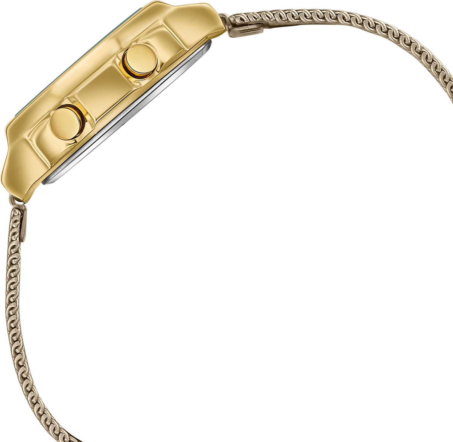 Image of SONATA Poze 8 Sonata Poze 8 Quartz Beige Dial Beige Mesh Strap Digital Watch - For Women
