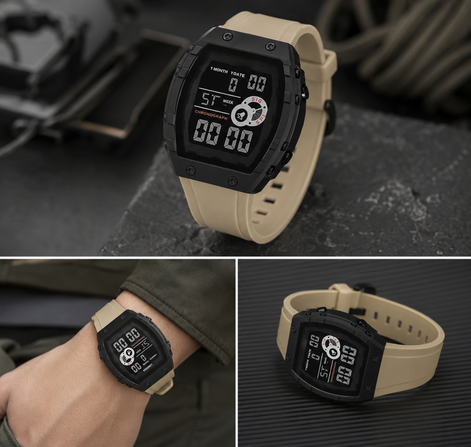 Image of Fiveyearwarrant RM Digital Royal RM Digital Watch - For Men