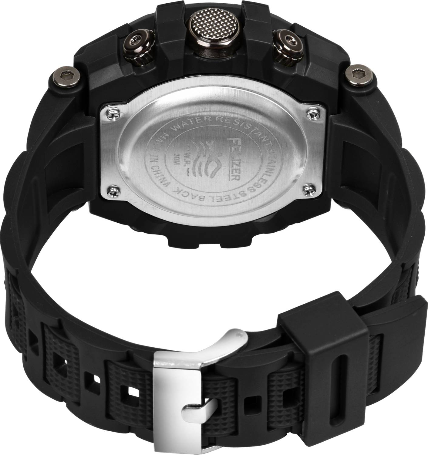 Felizer Black Digital Watch for Men - Image 3