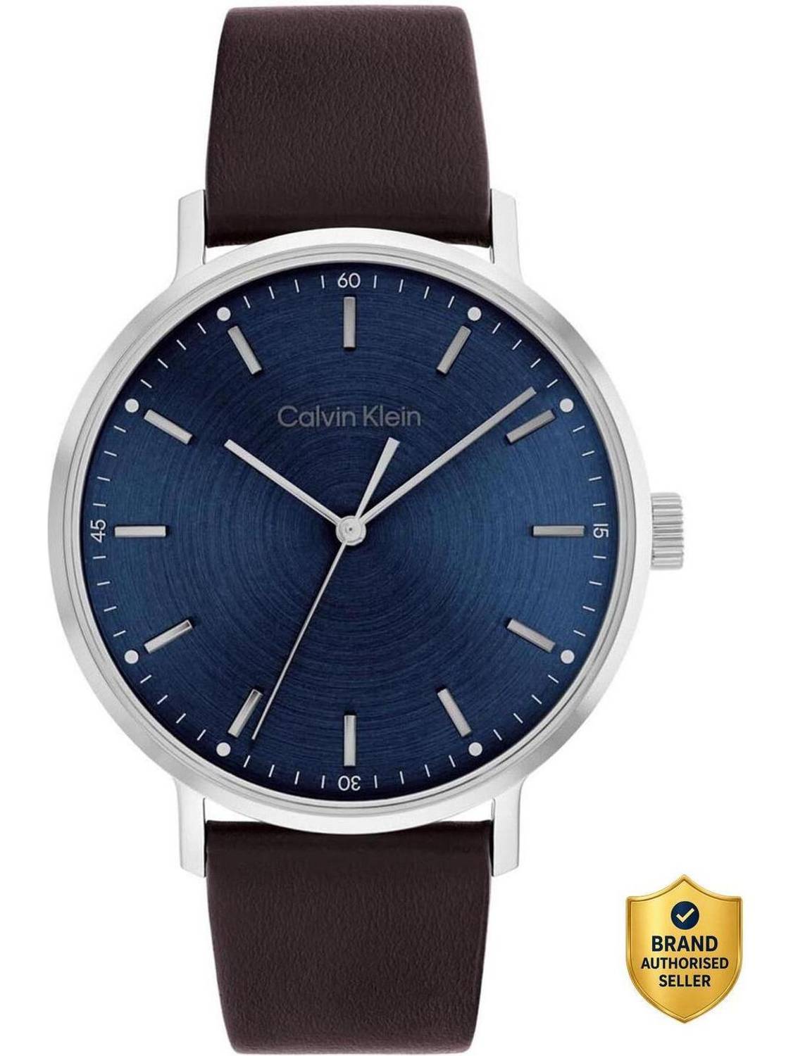 Calvin Klein Modern Mesh Qtz Basic Blue Round Dial / Analog Watch - For Men