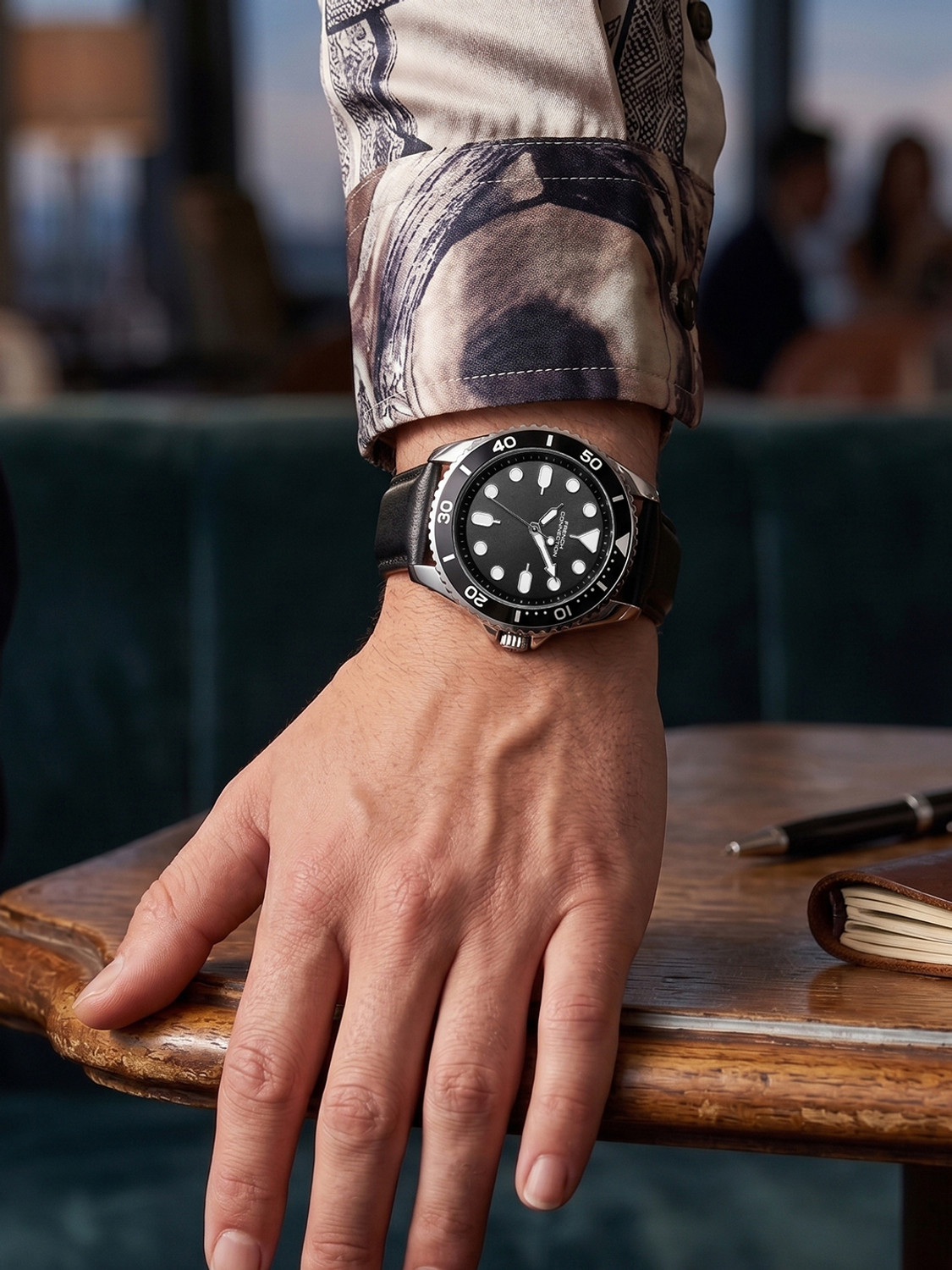 Image of French Connection Men's Round Black Dial Analog Watch Analog Watch - For Men FCUS0014B