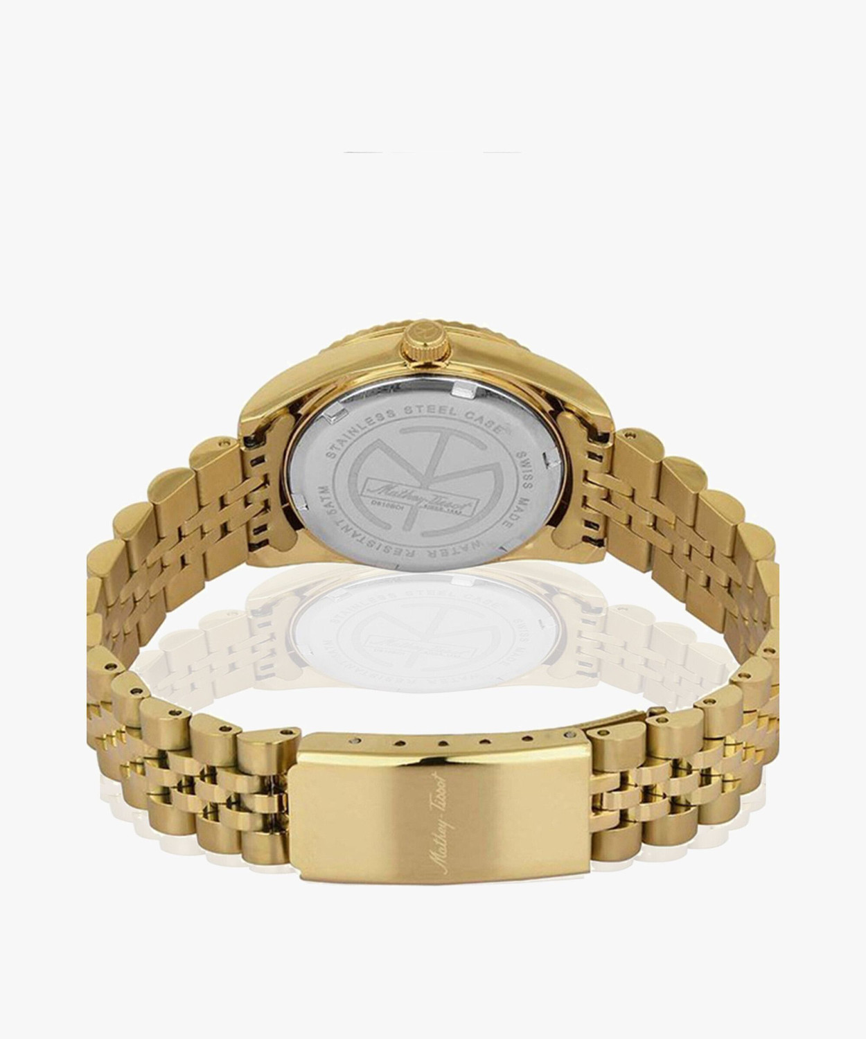 Image of Mathey-Tissot D810PBRI Iii Roman Swiss Made Silver Dial Analog Watch - For Women