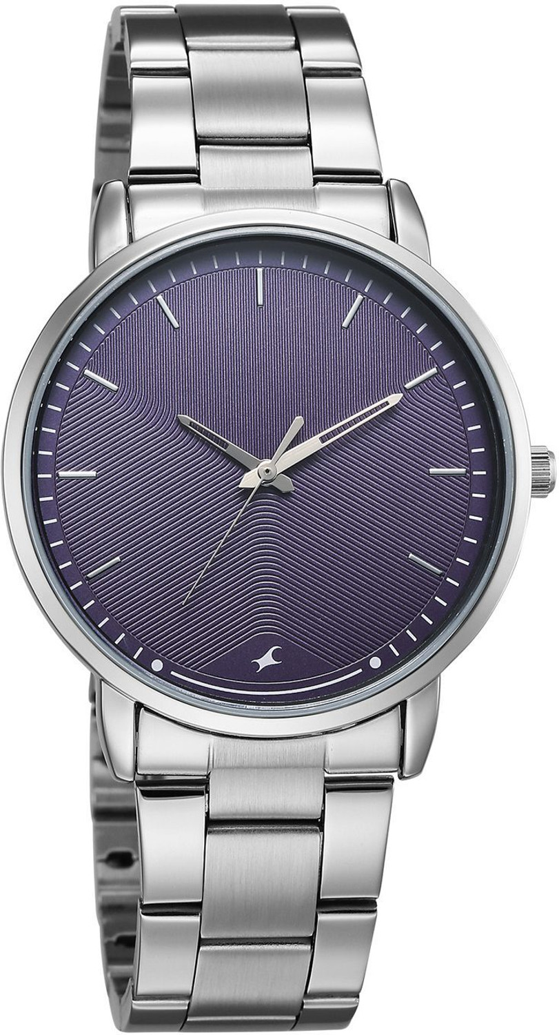 Image of Fastrack Stunners X Fastrack Stunners X Quartz Purple Dial Steel Stainless steel Strap Analog Watch - For Men