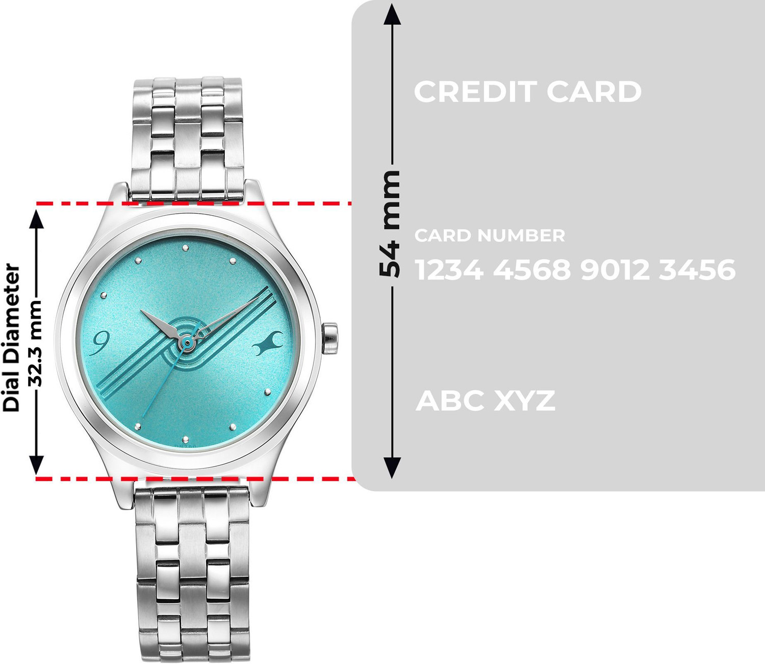 Image of Fastrack Stunners 6.0 Fastrack Stunners Blue Dial Silver Metal Strap Analog Watch - For Girls