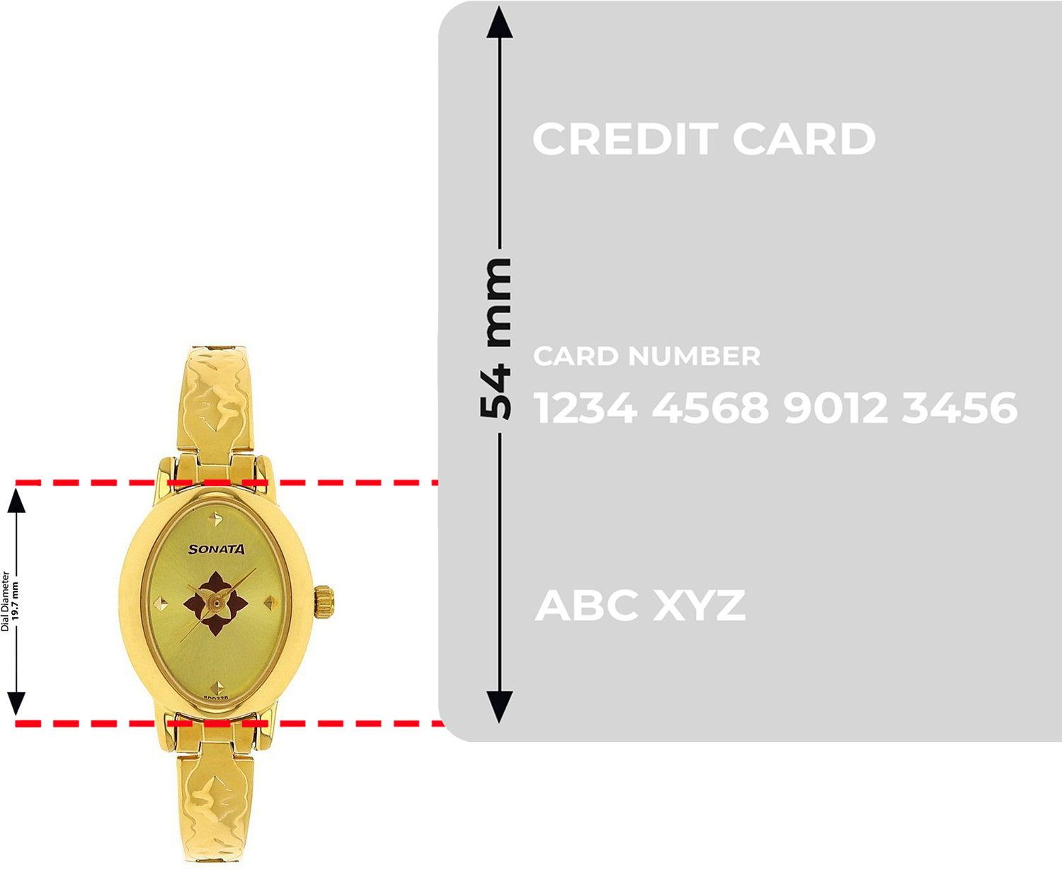 Image of SONATA NP8100YM04 Sonata Champagne Dial Gold Stainless Steel Strap Analog Watch - For Women