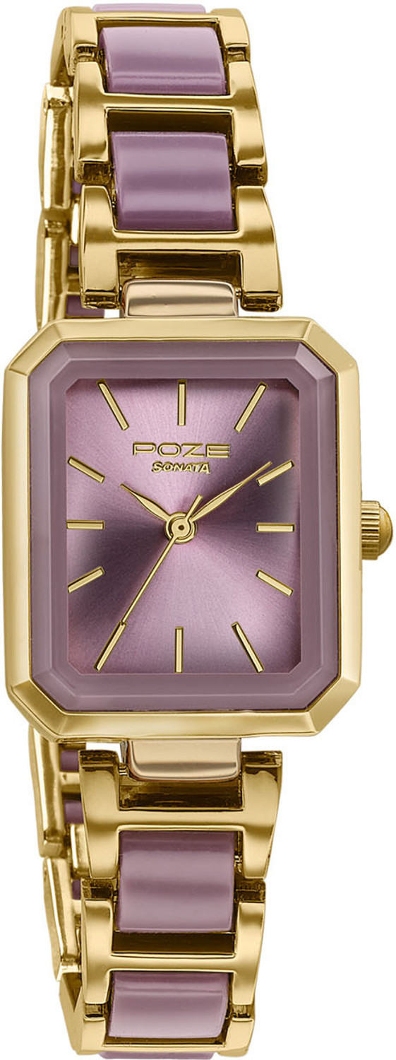 Image of SONATA Poze Drop 9.2 Poze 9 Quartz Purple Dial IPG+Purple Sheet Metal+ Plastic Strap Analog Watch - For Women