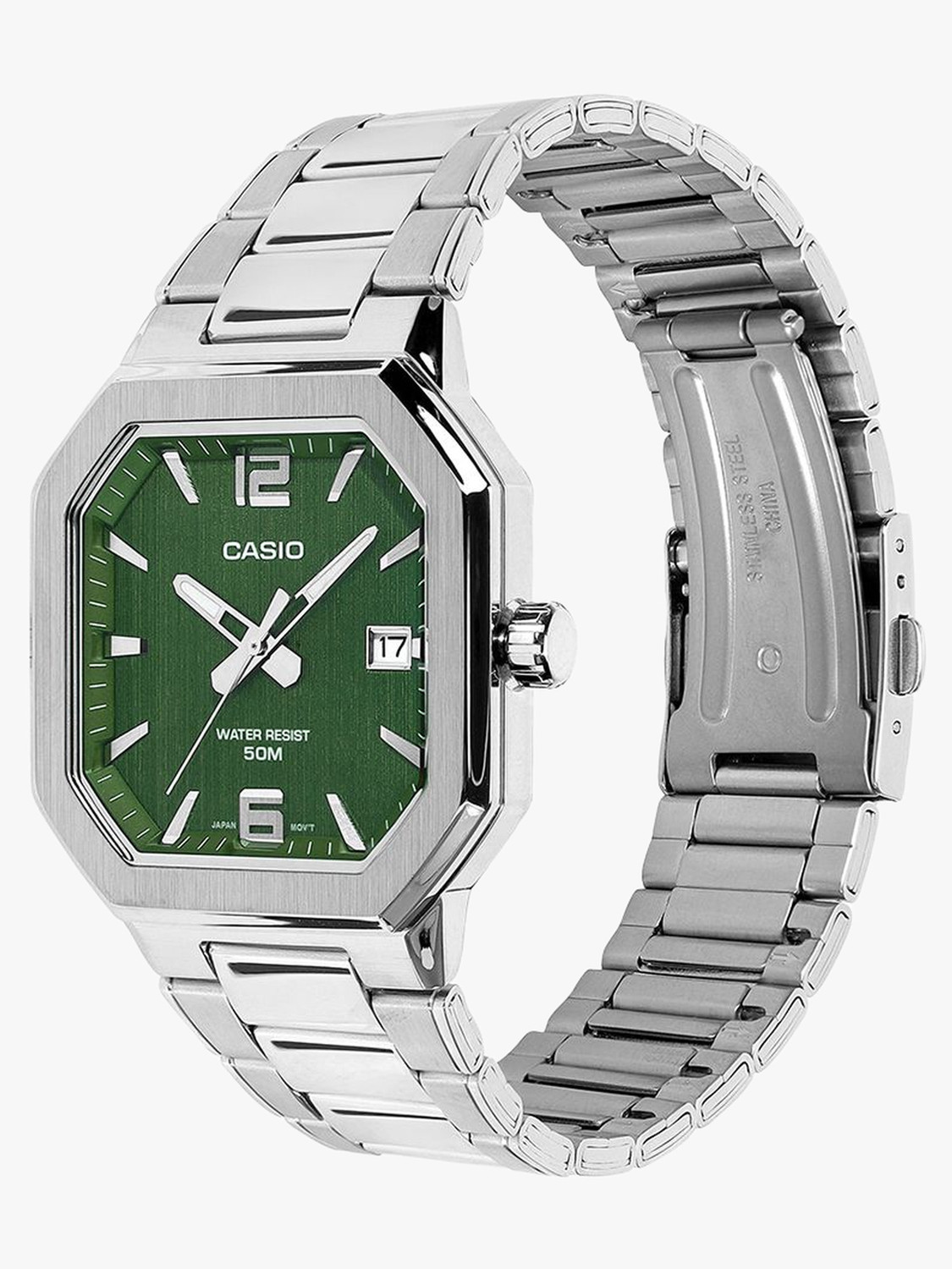 Image of CASIO MTP-B195D-3AVDF CASIO-MENS-METAL Analog Watch - For Men