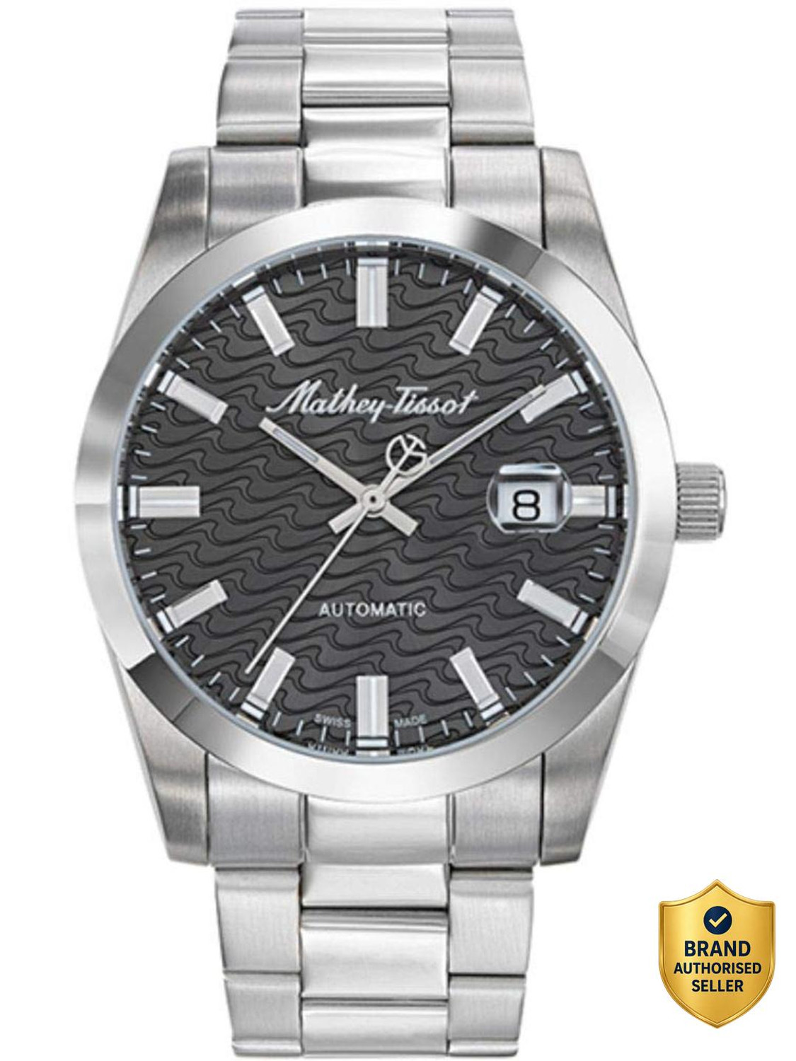 Image of Mathey-Tissot Swiss Made Automatic Black Dial Analog Watch - For Men Black