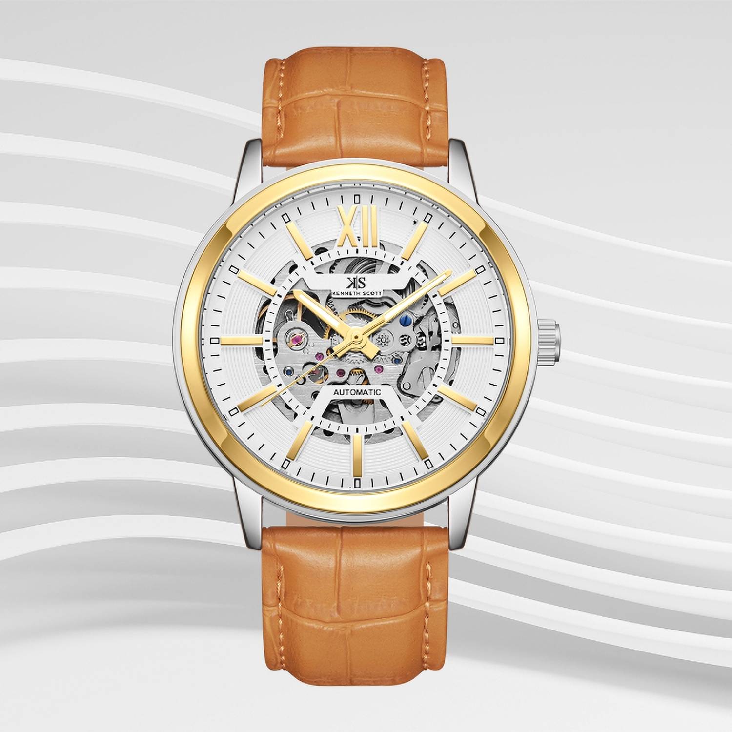 Kenneth Scott K24323-TLFW Automatic Analog Watch for Men - Image 4