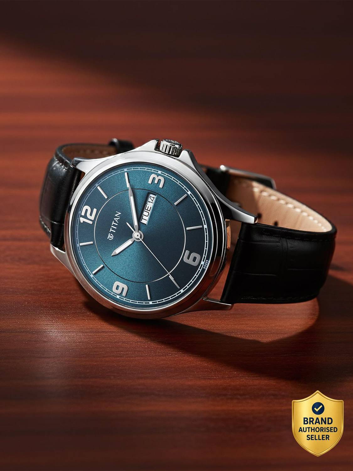 Titan Neo Arabic Quartz Blue Men's Watch - Image 1
