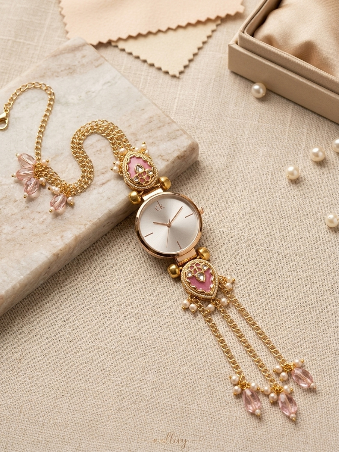 Image of NAYROS For Women Meenakari Bracelet Watch Analog Watch - For Women