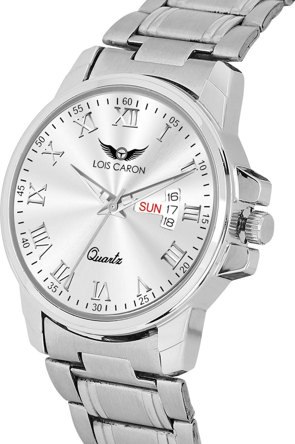 Image of LOIS CARON LCS-8358 Elegant Series Square Quartz For /Boys Wrist Analog Watch - For Men