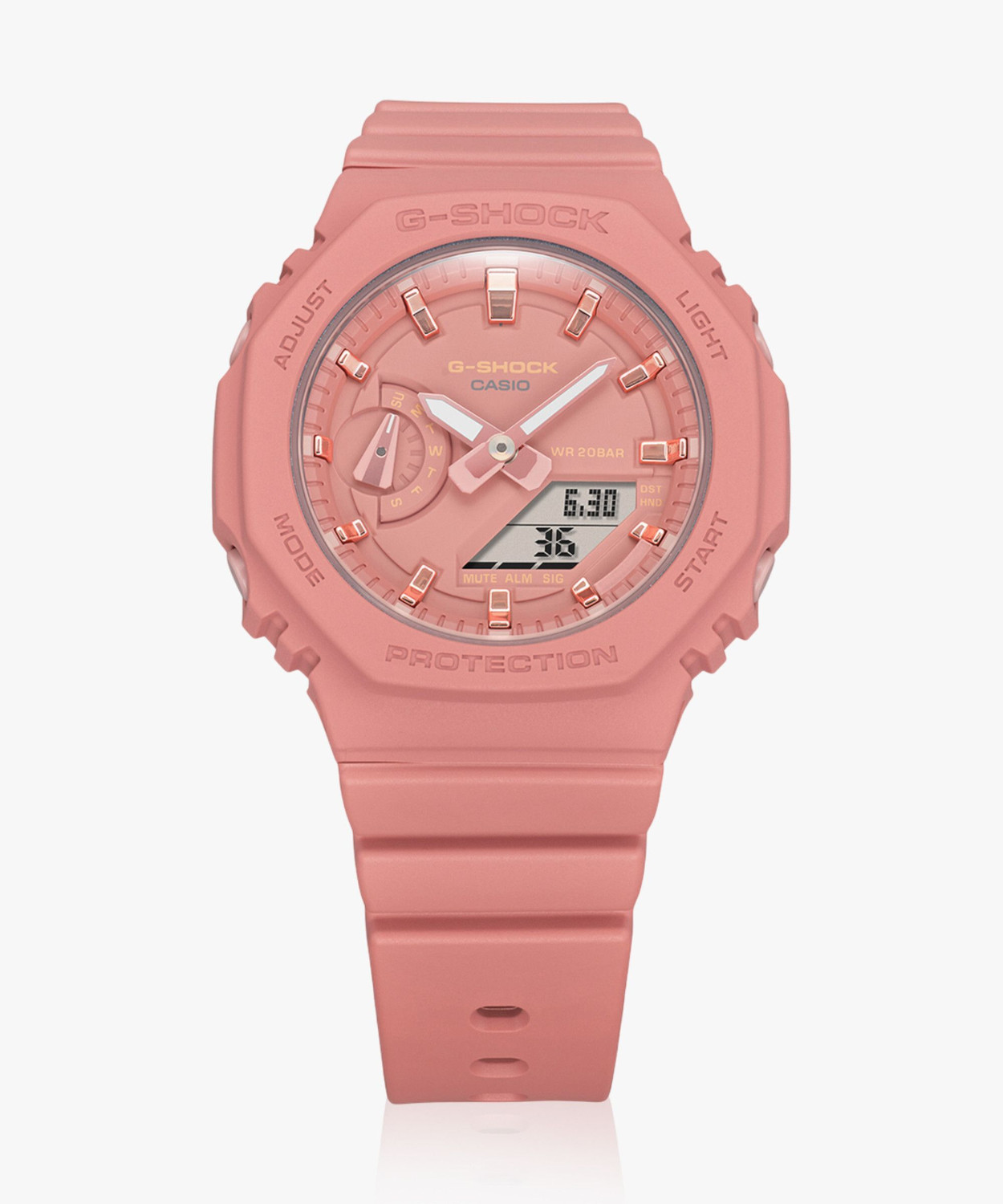 Image of CASIO GMA-S2100-4A2DR G-SHOCK Pink Dial Resin Strap Analog-Digital Watch - For Women