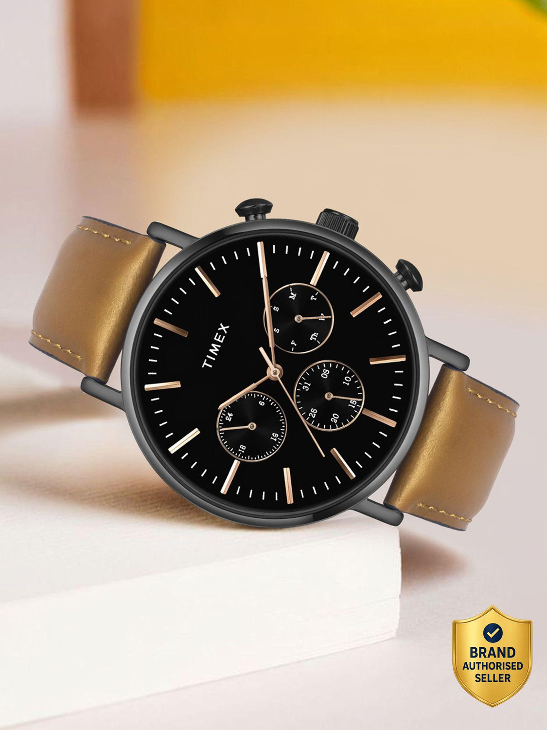 TIMEX Casual Watch Round 43mm Black Dial Analog Watch  - For Men