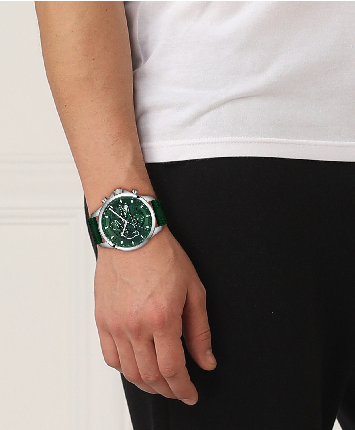 Image of LACOSTE ARTHOR Lacoste Arthor Qtz Multifunction Green Round Dial Men's Watch- 2011536 Analog Watch - For Men