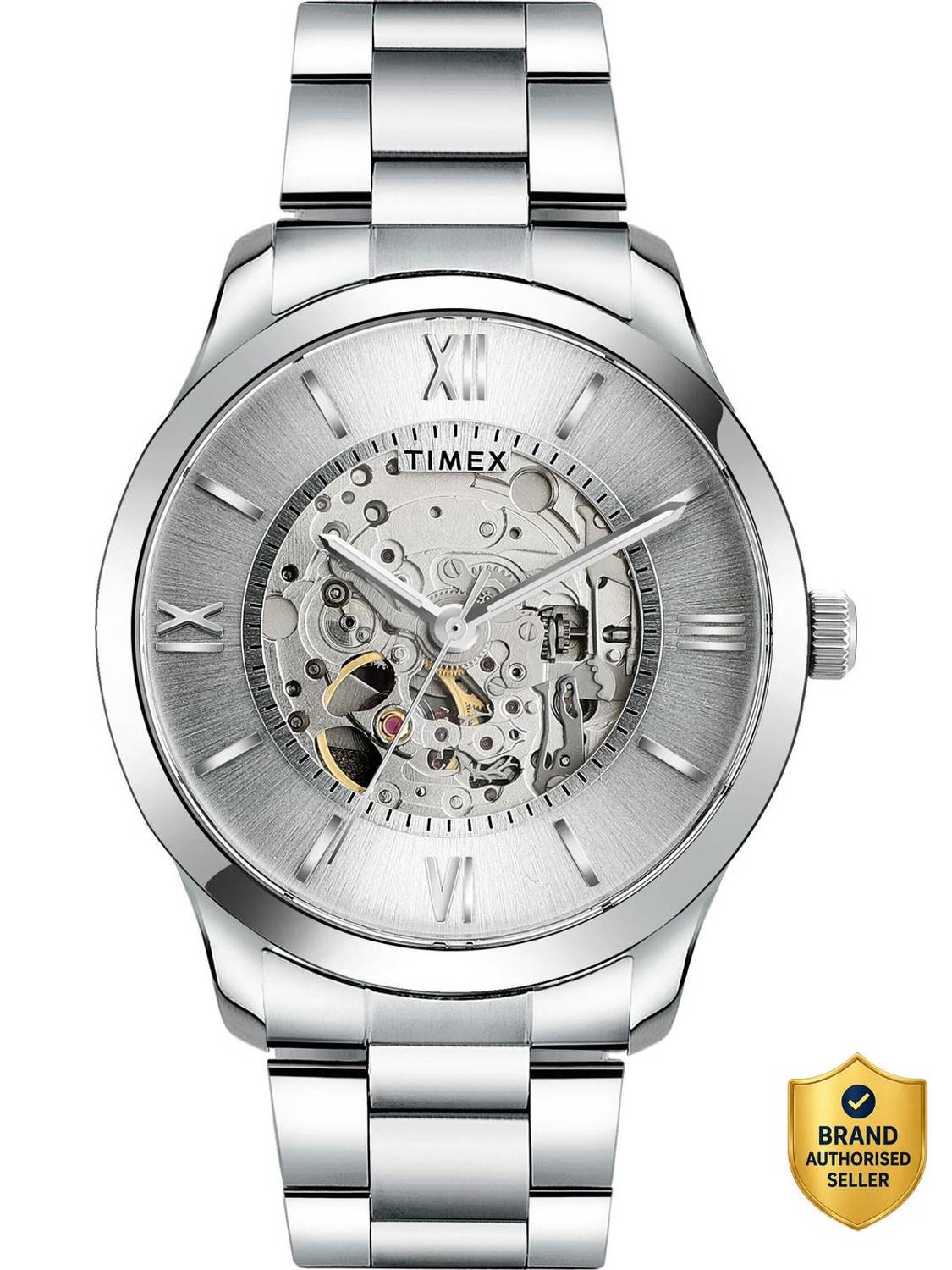 TIMEX TWEG208SMU04 Automatic Silver Dial Watch - Men