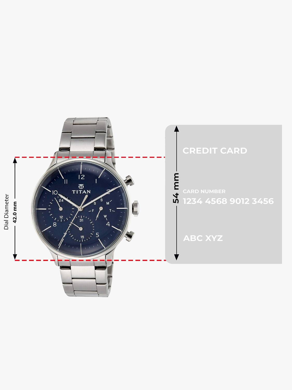Titan On Trend Blue Dial Men's Watch - Image 4