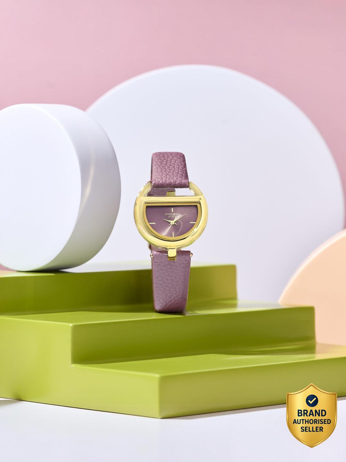 Image of SONATA Poze 8 Sonata Poze 8 Quartz Purple Dial Purple PU Leather Strap Analog Watch - For Women