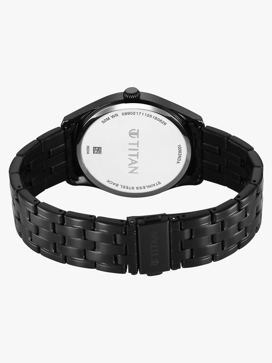 Image of Titan Neo Roman Titan Neo Roman Quartz with Black Dial Black Stainless Steel Strap Analog Watch - For Men
