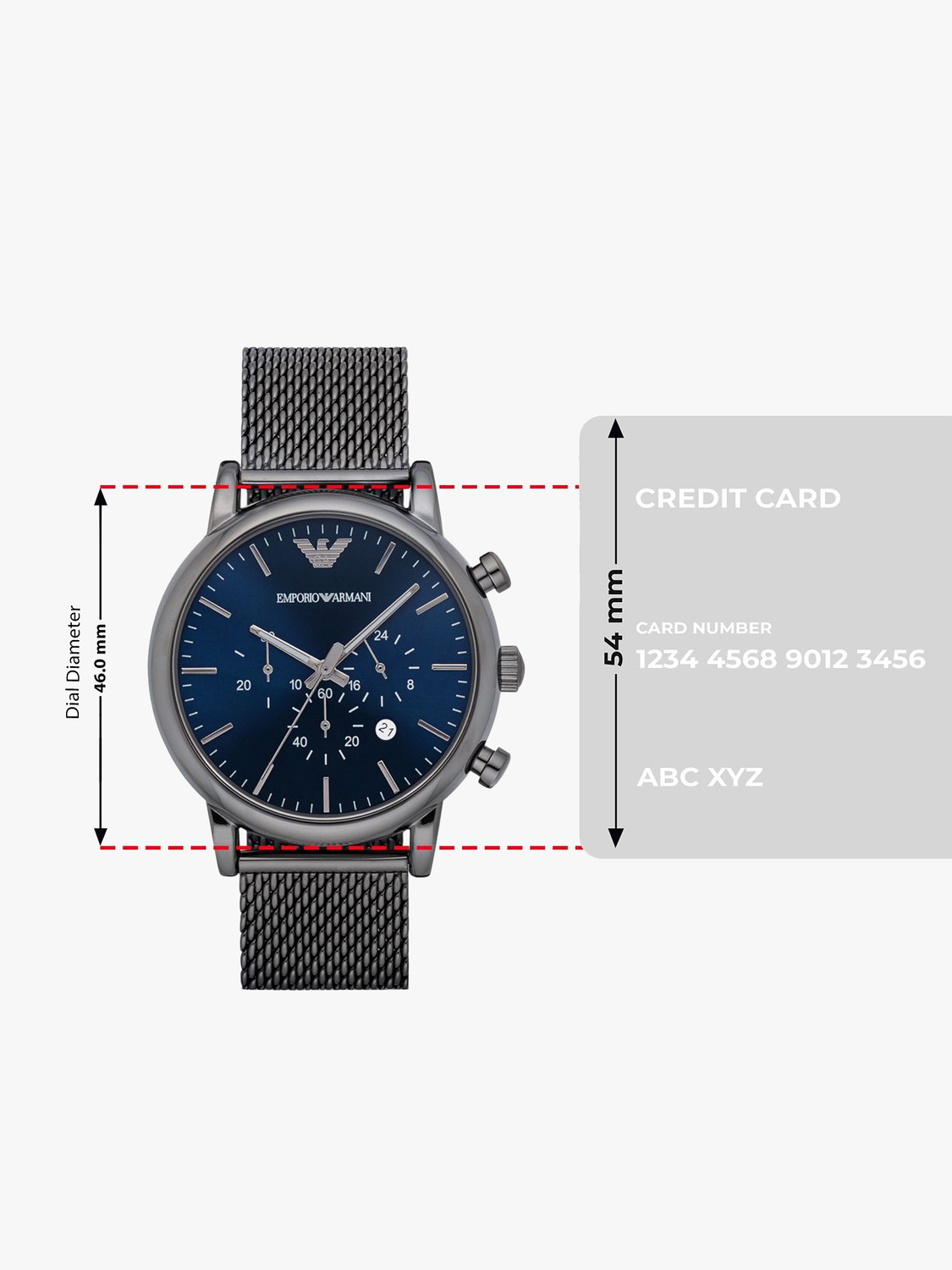 Image of EMPORIO ARMANI Luigi Analog Watch - For Men