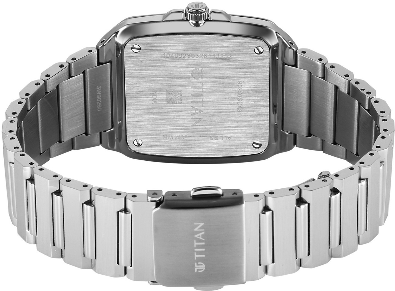 Image of Titan Titan Classique sleekfit Classique sleekfit 2 Hands + Date@3H Green Dial Silver Color Strap Analog Watch - For Men