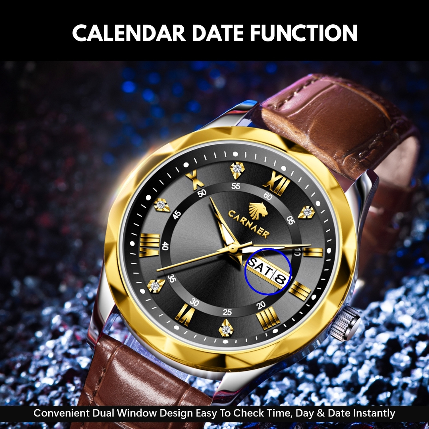 Image of Carnaer Wrist Watch for men , boys, gents Imperium Analog Watch - For Men