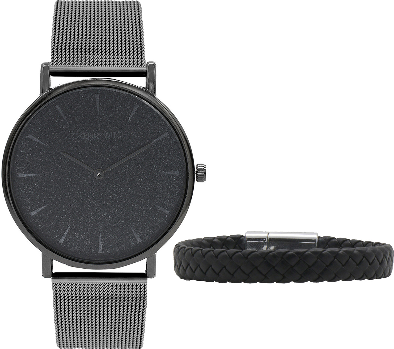 Image of Joker & Witch joker & Witch Felix Gunmetal Men's Watch Bracelet Stack Analog Watch - For Women
