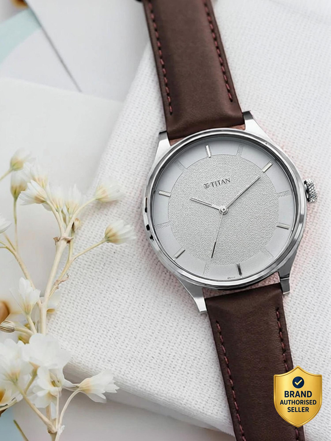 Image of Titan NT1802SL13 Workwear Analog Watch - For Men