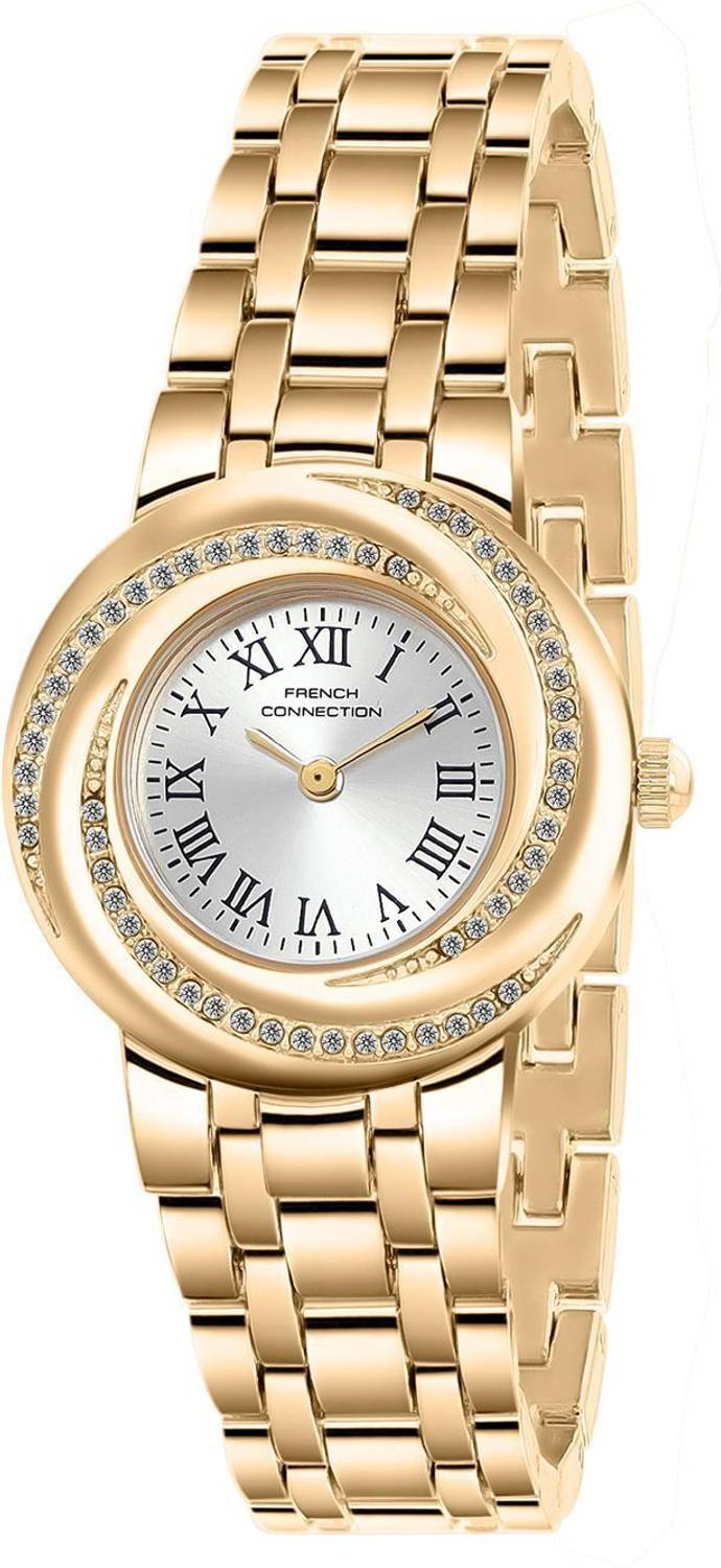 French Connection Silver Round Quartz Analog Watch - Women - Image 4
