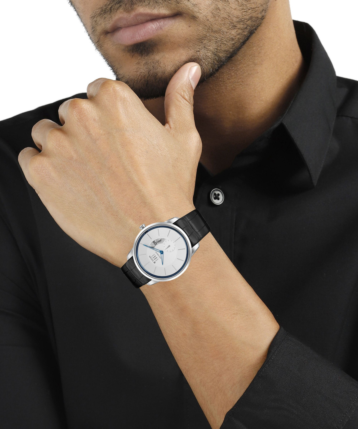 Image of Titan 1811Sl01-Dm723 - Edge Mechanical Analog Watch - For Men