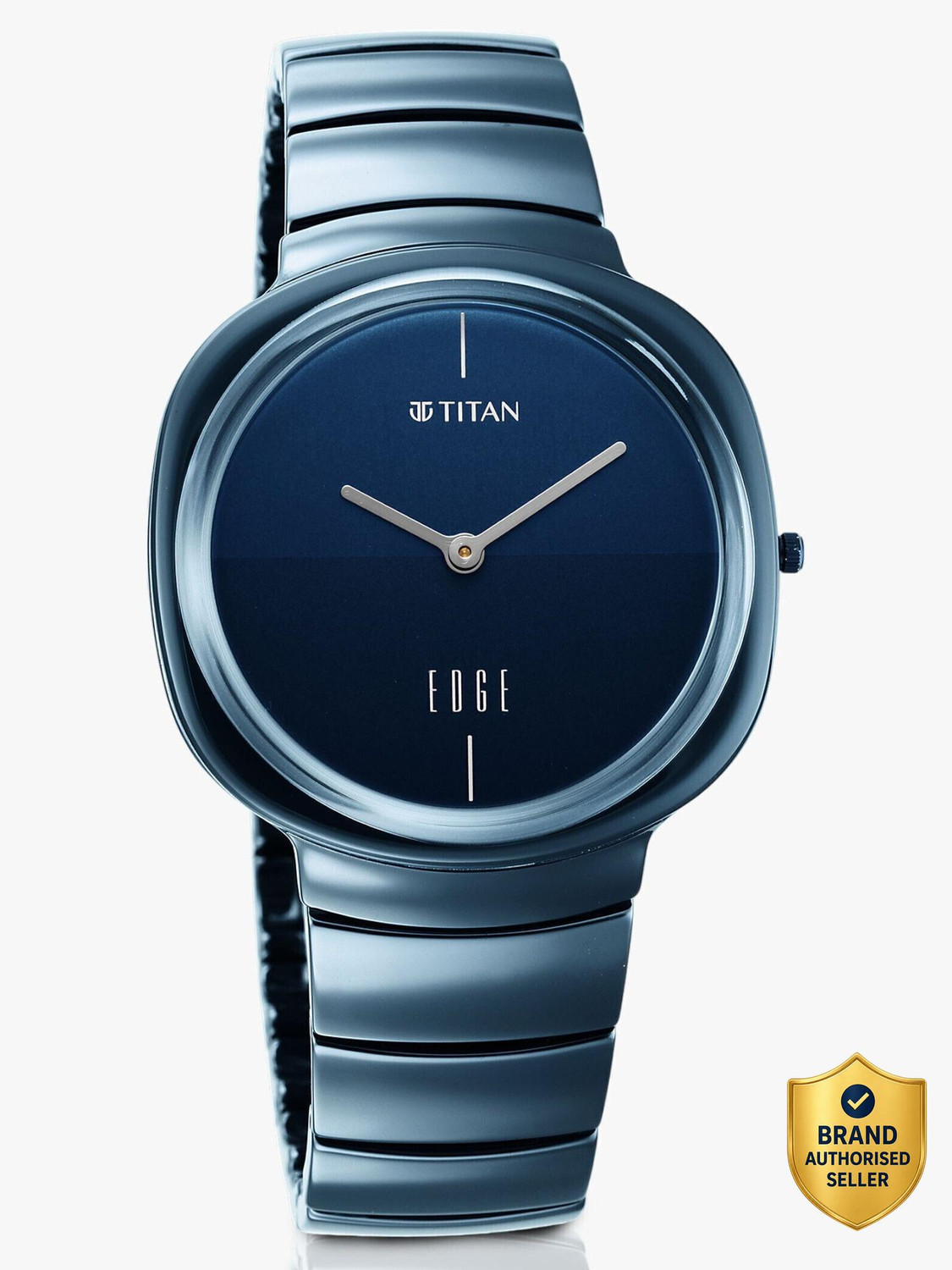 Titan Edge Ceramics Titan Edge Gradient Blue Dial Atlantic Blue Ceramic Strap Analog Watch  - For Men & Women