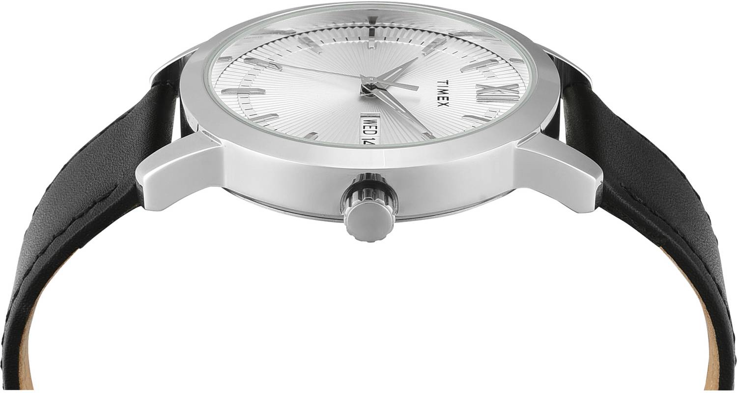 TIMEX Silver Dial Men's Watch with Day-Date - Image 5